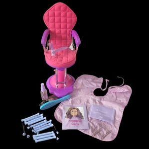 Stylist Chair and Hair Care Kit for American Girl Doll